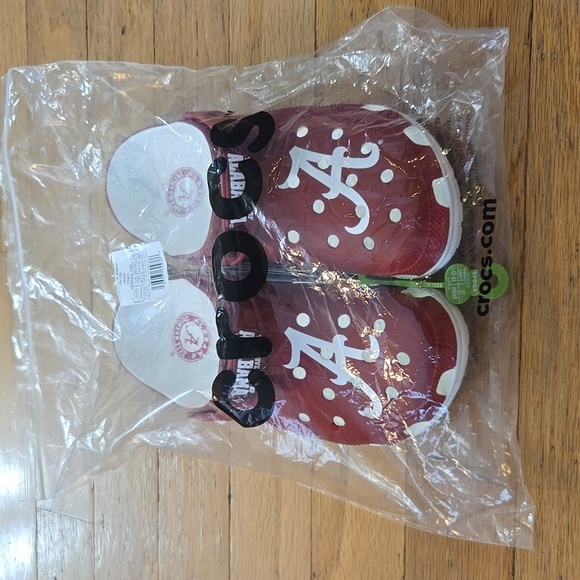 Crocs University of Alabama Crimson Tide Clogs Ted White Bama Mens Sz 10 - Picture 6 of 7